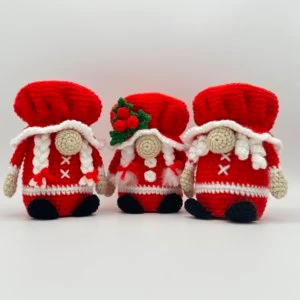 Mrs Claus Christmas Gnome Crochet Pattern