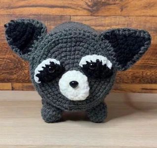 Handmade Crochet Raccoon Toilet Roll Cover Pattern
