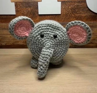 Handmade Crochet Elephant Toilet Roll Cover Pattern