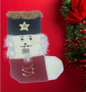 Nutcracker Christmas Stocking