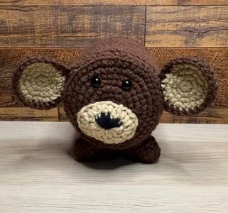 Handmade Crochet Monkey Toilet Roll Cover Pattern