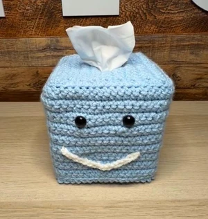 Handmade Crochet Whale Tissue Box Cover Pattern