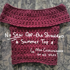 No-Sew Off the Shoulder top (Customisable)