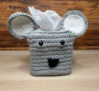 Handmade Crochet Koala Tissue Box Cover Pattern