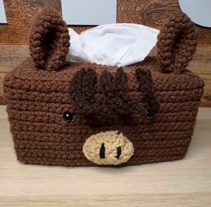 Handmade Crochet Horse Tissue Box Cover Pattern