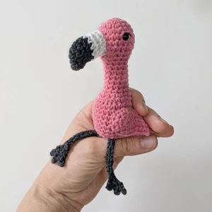 Easy Crochet Flamingo Amigurumi Pattern, Beginner Friemdly Crochet Bird