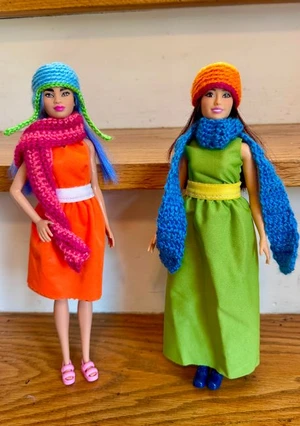 Barbie Hats and Scarves