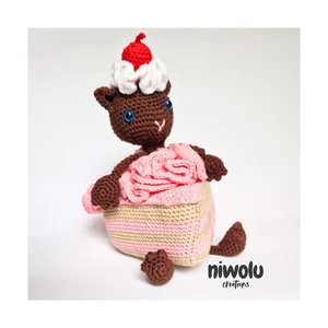 Cat in cake costume