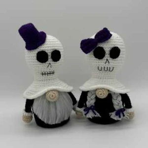 Skull Hat Halloween Gnome Crochet Pattern