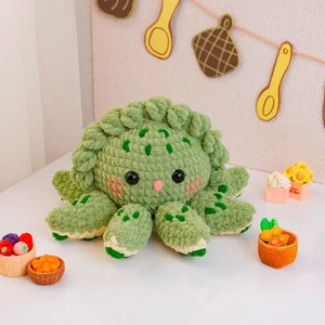 Green Onion Dumpling Octopus Crochet Pattern