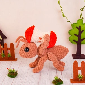Apple Carrying Ant Crochet Pattern
