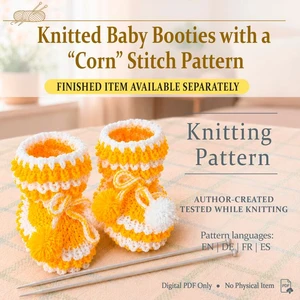 Baby Booties Knitting Pattern