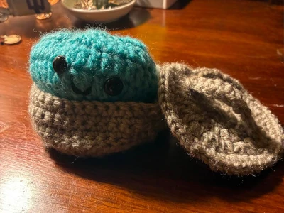 Crochet Dumpling with case