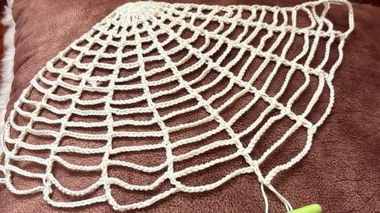 Easy Crochet Spiderweb Scarf Tutorial | in 20 minutes