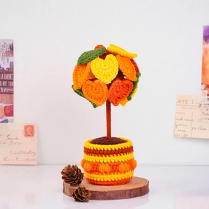 Autumn Tree Pot Crochet Pattern