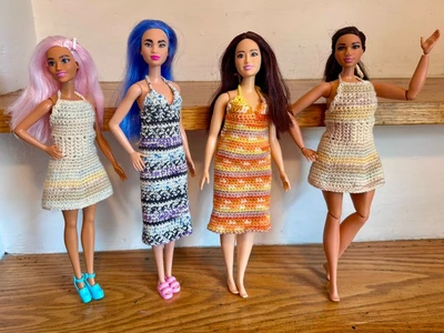 Two Barbie Sundresses