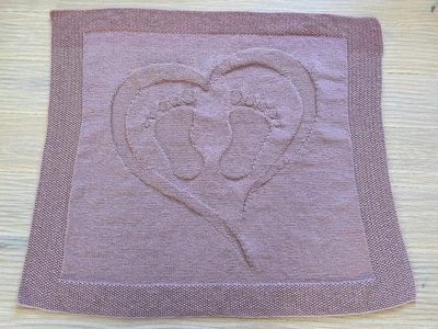 Baby Blanket You Walked Straight into My Heart - Knitting Pattern