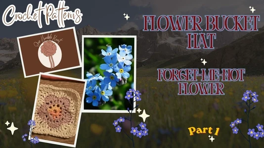 Forget-me-not Flower Granny Square