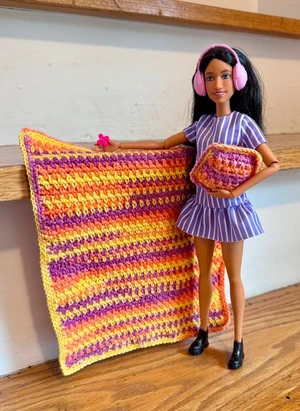 Barbie Blanket and Pillow
