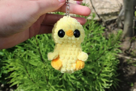 No sew chick keychain!