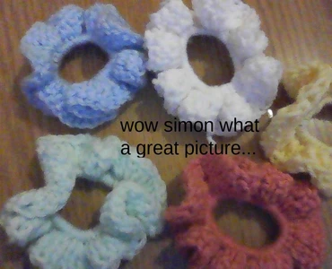 cute fluffy scrunchie
