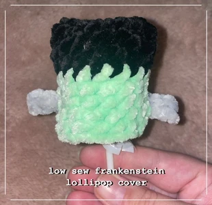 Low Sew Frankenstein Lollipop Cover