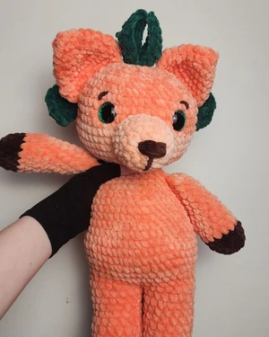 Peach Fox Crochet Pattern | Amigurumi Plushie (Beginner Friendly)