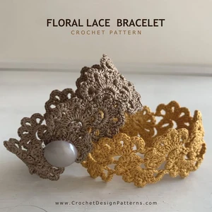 Floral Lace Bracelet | Crochet Pattern