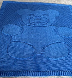 Baby Blanket Bruno - Bear Knitting Pattern