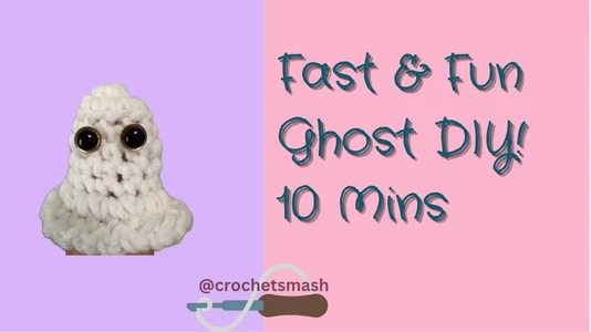 Make a Spooky Crochet Ghost | Easy Quick Halloween DIY