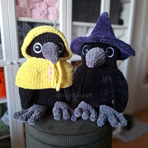 Crow in 2 outfits