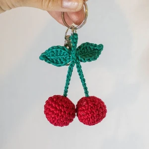 Cherry Keyring Charm Pattern