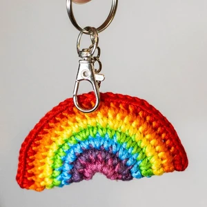 Strawberry keyring charm