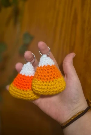 Candy Corn Keychain