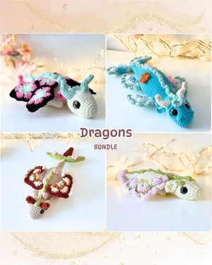 Dragons Bundle - 4 crochet patterns