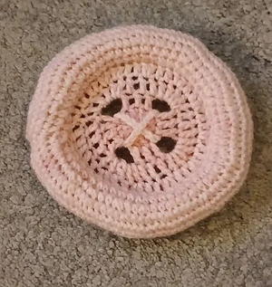 puffy button coaster