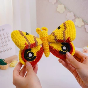 Automeris Io Butterfly Crochet Pattern