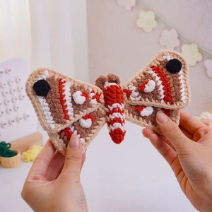 Hyalophora Cecropia Butterfly Crochet Pattern
