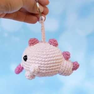 Marshmallow Monster Keychain