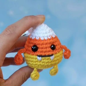 Candy corn Monster Keychain