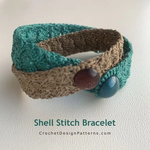 Shell Stitch Bracelet Crochet Pattern