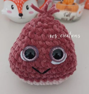 Chestnut crochet pattern for beginner fall decor plush amigurumi