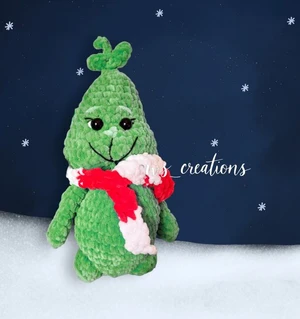 Grinch Crochet Pattern  Easy Christmas Amigurumi & Holiday Decoration