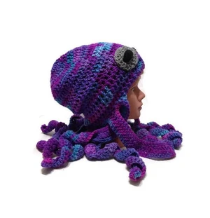 Octopus Slouchy Hat Crochet Pattern