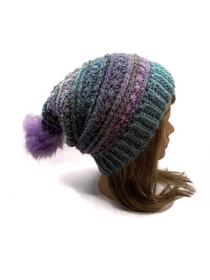 Star Stitch Slouchy Beanie Crochet Pattern