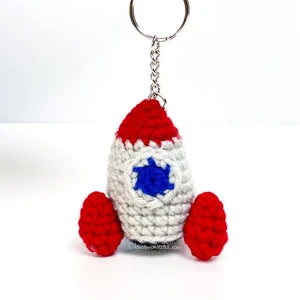 Rocket Ship Keychain