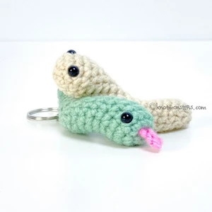 Snake Worm Keychain