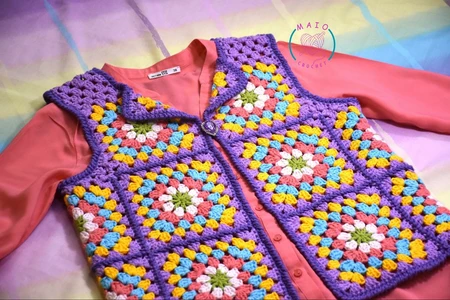 Lily Granny Square Vest