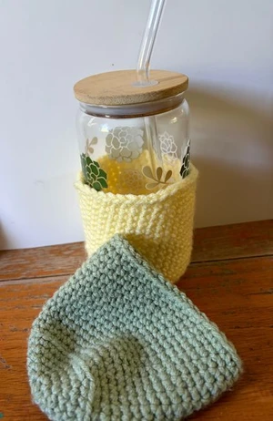 iced coffee cup cozy