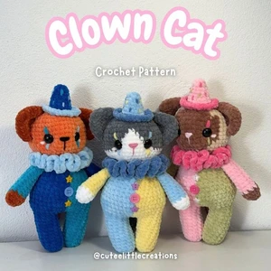Clown Cat Crochet Pattern